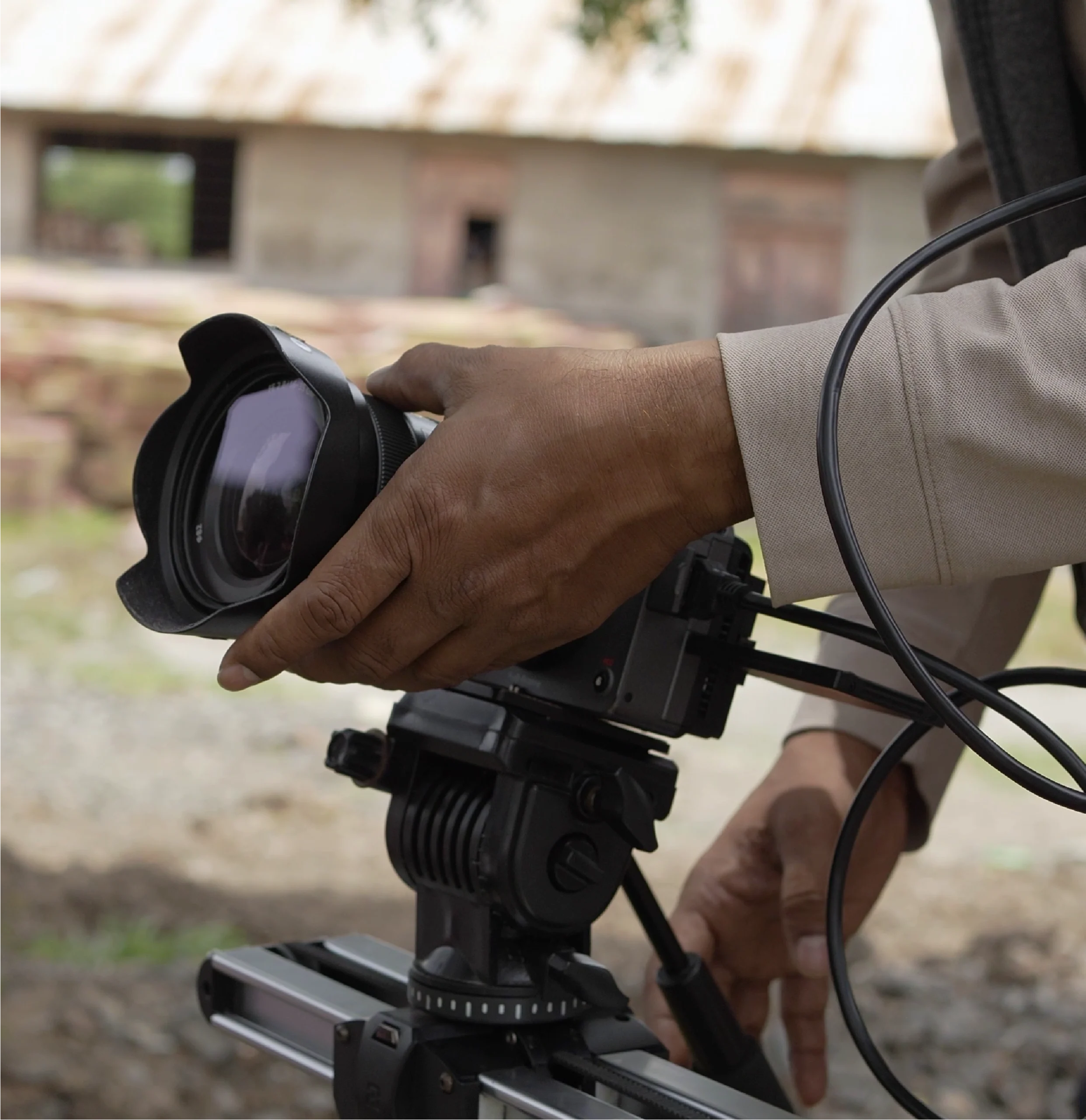 Professional cinema camera setup used for documentary filmmaking in Pune
